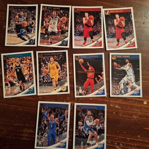 2018-2019 DONRUSS BASKETBALL CARD LOT OF 104 CARDS - Picture 6 of 10